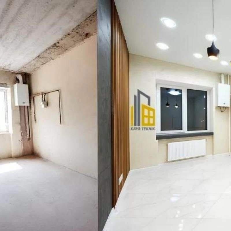 İzmir tadilat kapsamında daire tadilatı öncesi ve sonrası